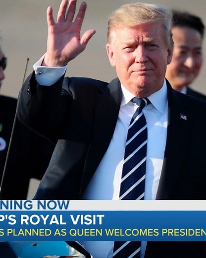 President Trump kicks off state visit to UK