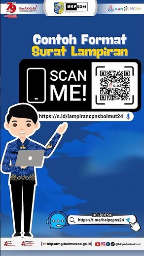 contoh Surat Lampiran yang dapat di unduh pada Link: https://s.id/lampirancpnsbolmut24 #tutorial