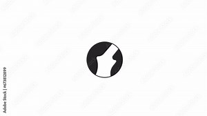 Alien planet universe bw outline 2D object animation. Futuristic extraterrestrial earth. Science fiction monochrome linear cartoon 4K video. Fantasy planet animated item isolated on white background