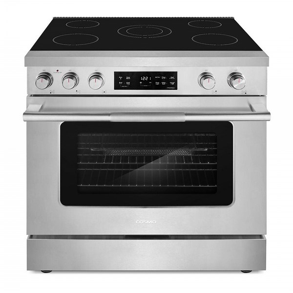 Reviews for Cosmo 36 in. Stellar Collection 6.1 cu. ft. Electric Range, 5-Burner Ceramic Glass Cooktop, Convection Oven, Stainless Steel | Pg 3 - The Home Depot