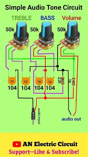 Simple Audio Tone Circuit | #shortsfeed #electronic #electroniccircuit