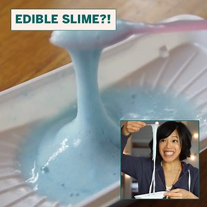 Japanese EDIBLE blue SNOT SLIME kit with sprinkles! 😱💙 | Emmymade
