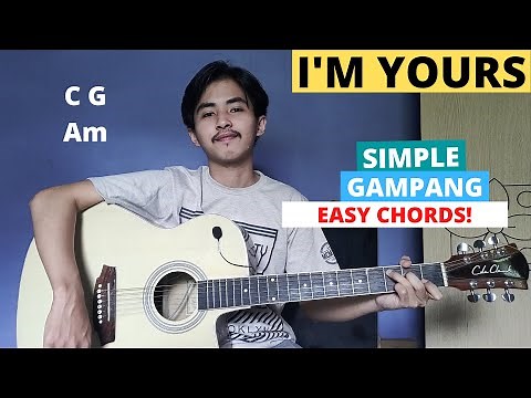 CHORD SIMPLE GAMPANG (I'm Yours - Jason Mraz) (Tutorial Gitar) Easy Chords!