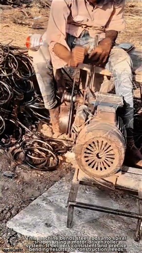 Steel Rebar Bending Work Tool for Automatic Spiral Forming #worktool