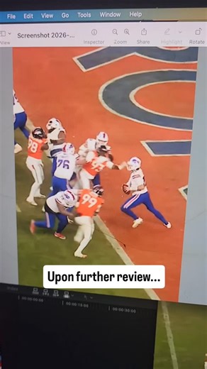 A.Young aka TheMadFanatic on Instagram: "For those who made me aware that its not about where the ball carrier is, that the foul has to occur in the Endzone. I appreciate yall for educating me. Upon further review... it STILL should've been called a safety and the game still should've ended on this play. But the refs NEVER blew the whistle. #WhyYouMad #BroncosBills"