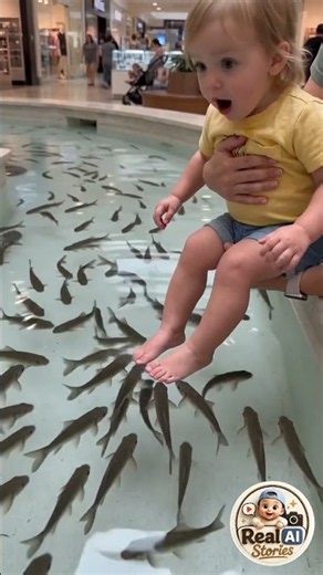 Title: 🐟 Baby’s First Fish Spa Experience 😍😂