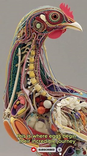 3D Chicken Anatomy & Egg Formation | Incredible Educational Animation #chicken