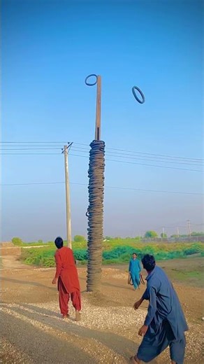 Only 1% Can Hit the Target! 🎯 Tyre Pool Throw Challenge