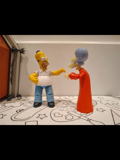 Blood Sucker ‪@JAKKSPacific‬ Homer & Vampire Mr Burns The Simpsons Stop Motion