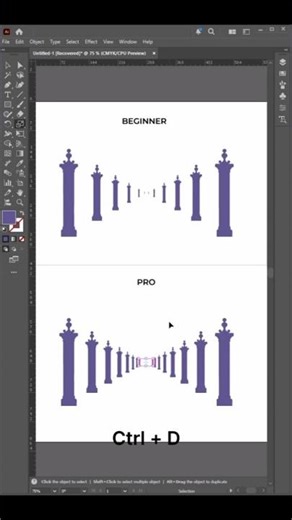 Easy Transformation Trick in Illustrator 🔥 Must Try