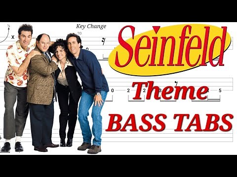 Seinfeld Theme Song | Play Along BASS TABS | Tutorial | Lesson