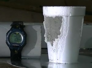 DIY Recycled STYROFOAM Polystyrene EPS to a Clear Sealant Glue