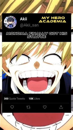 Monoma Is Finally Happy - My Hero Academia #mha #monoma #izuku