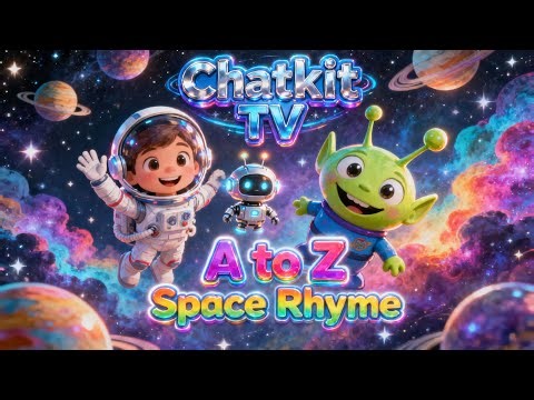 A to Z Space Nursery Rhyme 🚀 | ABCD Space Song for Kids | Learn Alphabets with Astronauts 🛰️