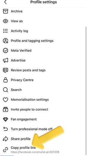 How to copy a Facebook link | How to copy Facebook profile link easily #facebooklinkcopy #shorts