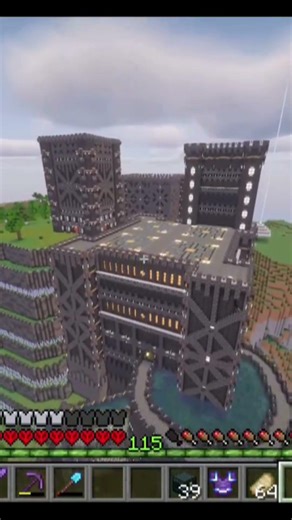 I Built a Massive Castle #minecraft #gaming #minecraftbuilding