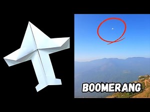 How to Make a Paper Boomerang That Really Works!