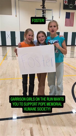2.7K views · 32 reactions | Garrison's Girls on the Run - New Hampshire wants you to support Pope Memorial Humane Society NH ‍♀️ Donate. Adopt. Foster. Volunteer. | Garrison School PTA | Facebook