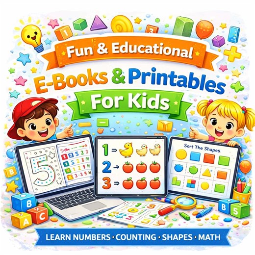 Preschool Math Worksheets Bundle | Numbers, Counting, Shapes (digital Download) - Etsy