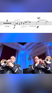 TRUMPET TUNE | When it comes to hitting the high notes, our trumpet section doesn't disappoint! 🎺 Here's some footage from The United States Air Force Concert Band's performance of James Davids' "Flying Jewels" on our most recent tour! Turn your volume up and watch our principal and assistant principal trumpet players bring this piece to an absolutely ear-splitting conclusion. Enjoy! #USAFBand #MilitaryBand #AimHigh #Trumpet #Brass #LetsGoBand #FlyingJewels | The United States Air Force Band