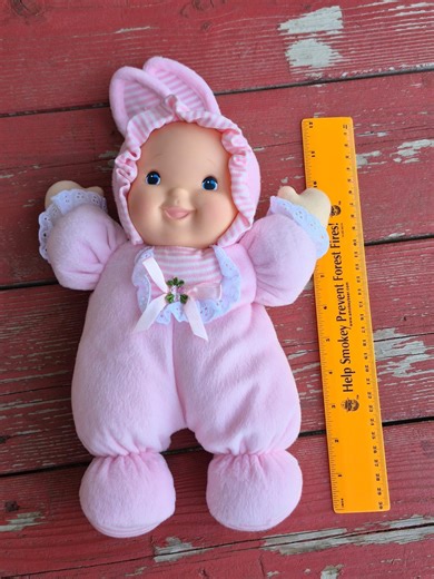Vintage Goldberger Baby’s First Doll - Pink Bunny Easter Costume - 10” Plush Baby Doll - Washable Soft Toy - Etsy