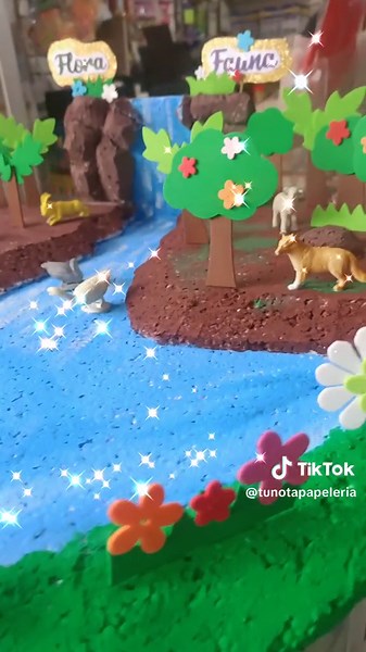 Maqueta de Flora y Fauna: Crea una Representación Creativa
