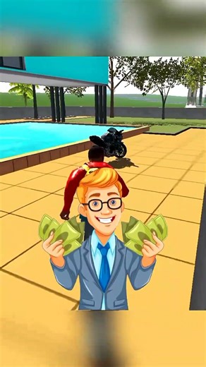 FRANKLIN KI 4 LAMBORGHINI 🚗 || Indian bike driving 3D || #gta #shorts #vicecity