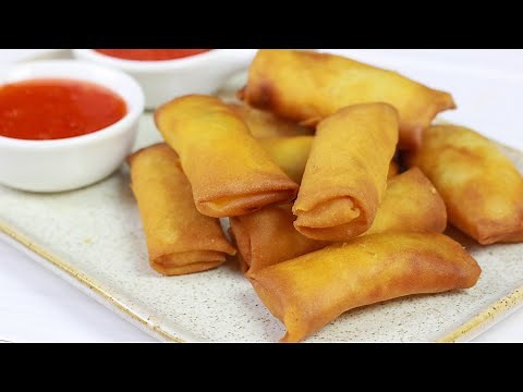 Crispy spring rolls | Vegetarian with vegetables and glass noodles
