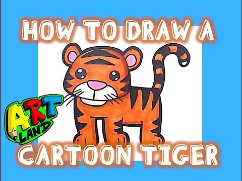 How to Draw a CARTOON TIGER