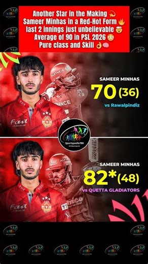 🤩💫 Another Star in the Making - Sameer Minhas is in a Red-Hot Form