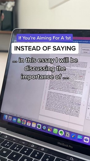 There are easy ways to increase your essay grade and this is one of them! Change all your sentence starters and you’ll sound more academically clear. #essaywriting #essays #dissertation #essayhack #essaywritingtips #firstclassessay #essaytemplate #dissertationtips #writemyessay