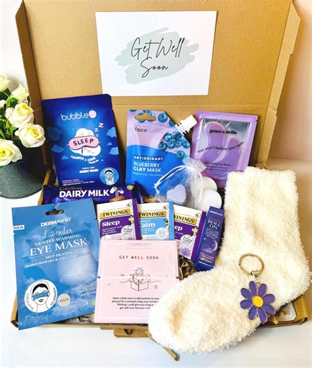 Recovery Get Well Soon Gift - Letterbox Gift - Thinking of You Hamper - Post Surgery Gift - Relaxation Cancer Care Package - Personalised - Etsy UK