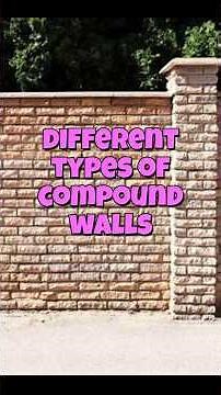 Different types of compound walls #architecture #architecturedesign #construction #buildingdesign