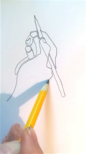 5 Continous One Line Drawings of Hands