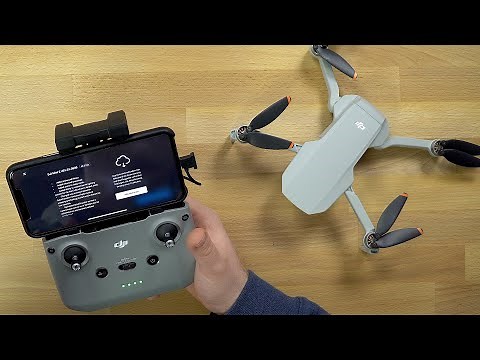 DJI Mini 2 - Setup & brief overview of the Fly app (iOS) // GERMAN