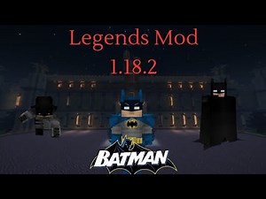 Become The Batman in Minecraft Legends mod 1.18.2