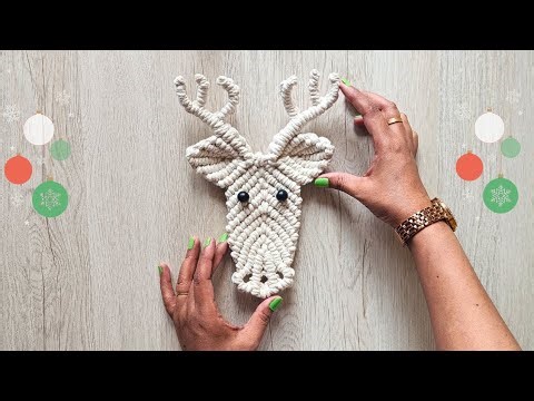 New Macrame Rudolph 🦌|| Macrame animals #viral#diy#deer