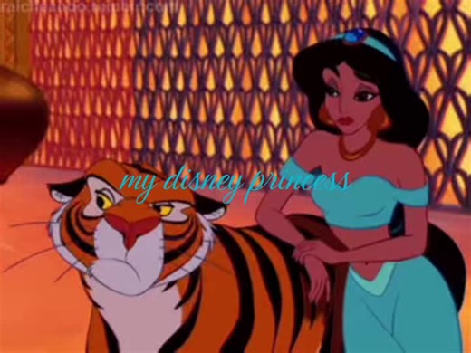 princess jasmine version #mydisneyprincess #princessjasmine #gif #viral #yellowfont