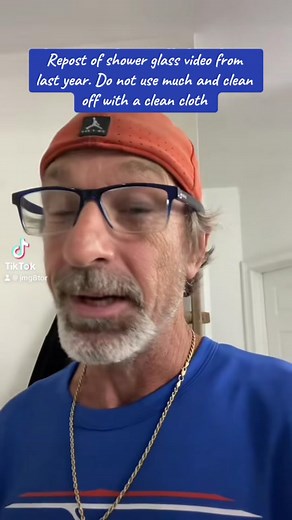 Wd40 for cleaning shower glass. It does not take much and the key is using clean cloth to take it off. It will be spotless #jmg8tor