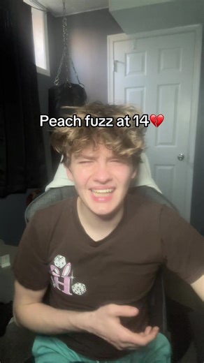 Peach fuzz at 14 is actually goated😭#taller #facialhair #peachfuzz #fyp