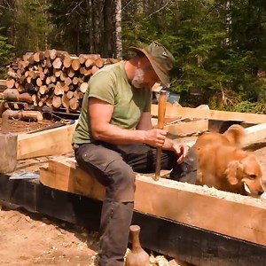 52K views · 1K reactions | Building an Off Grid Log Cabin with a Timber Frame Outdoor Kitchen Connected. | Jaiden Watkins | Facebook