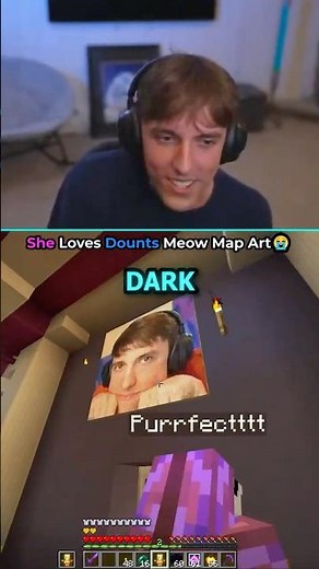 DRDONUT GF LOVES THE MEOW MAP ART #shorts #minecraft #drdonutt