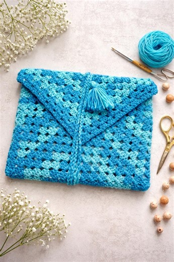 Handmade Crochet Tablet Case | Boho Case for iPad or Ebook | Handmade Book Protector | Original Gift for Book Lovers - Etsy