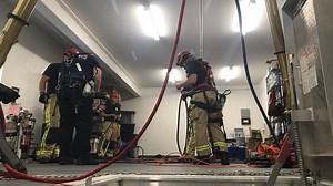 Missoula Rural Fire Dept. tests new confined space training prop