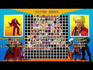 [4K] MUGEN: Eldritch Final Boss Fights – Team Rugal, Raphael, Astaroth vs Gouki, Venom, Evil Mai