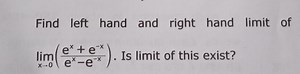 Find left hand and right hand limit of \lim _ { x \rightarrow 0... | Filo