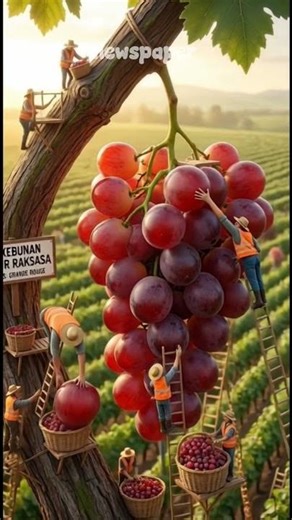 giant grapes ready to be harvested #shorts #shortsviral #grape # miniature