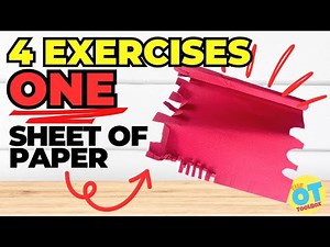4 Fine Motor Exercises with a Single Piece of Paper