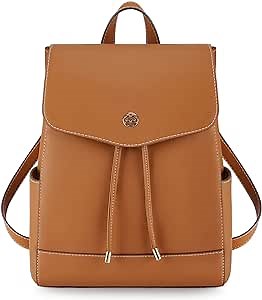 Missnine Small Backpack Purse for Women Fashion PU Leather Backpack Purse Ladies Travel Bag Casual Daypack Brown