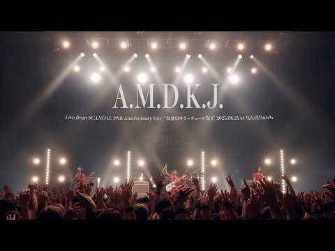 SCANDAL「A.M.D.K.J.(Live from SCANDAL 19th Anniversary Live “真夏のキラーチューン祭り” 2025.08.21 at なんばHatch)」